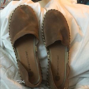 Eric Michael distressed brown espadrille